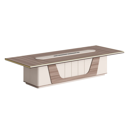 CONFERENCE TABLE SUPERON HM2145 MELAMINE IN NATURAL-BEIGE 360x140x76Hcm.