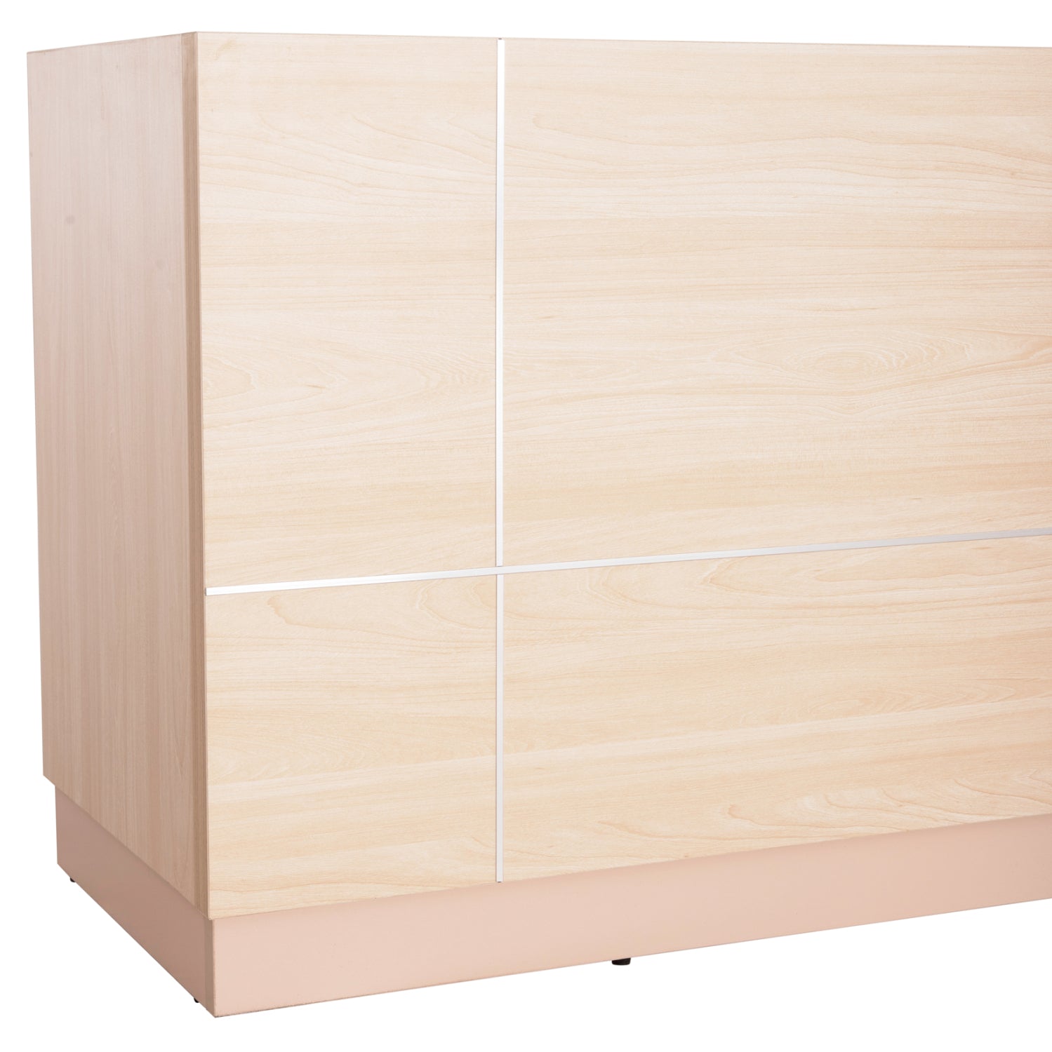 RECEPTION DESK DALTON HM2068.02 MELAMINE IN SONAMA-BEIGE 240x80x106Hcm.