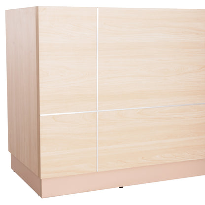 RECEPTION DESK DALTON HM2068.02 MELAMINE IN SONAMA-BEIGE 240x80x106Hcm.