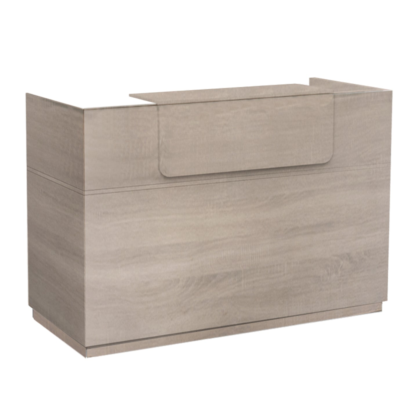 RECEPTION DESK BARRY HM2153.01 MELAMINE IN SONAMA COLOR 160x70x110Hcm.
