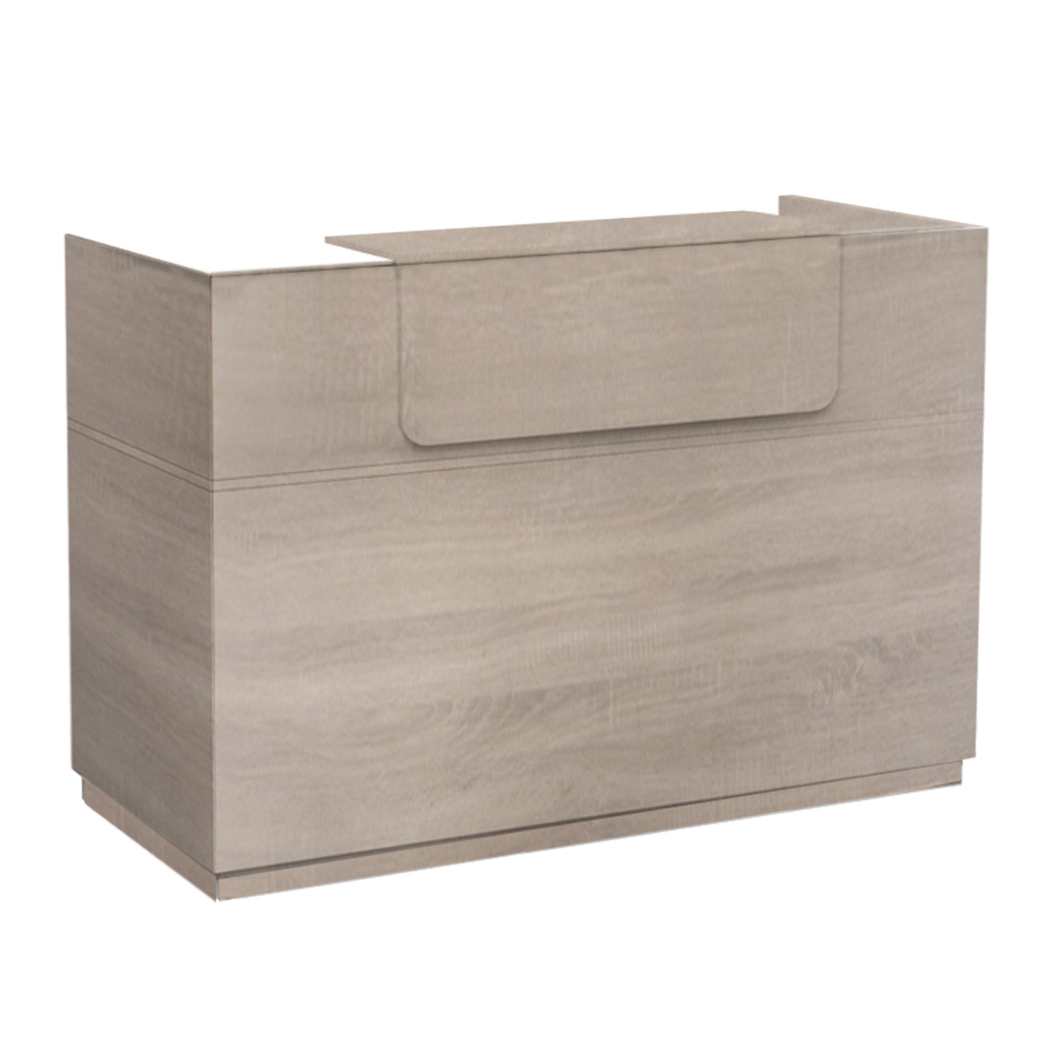 RECEPTION DESK BARRY HM2153.01 MELAMINE IN SONAMA COLOR 160x70x110Hcm.