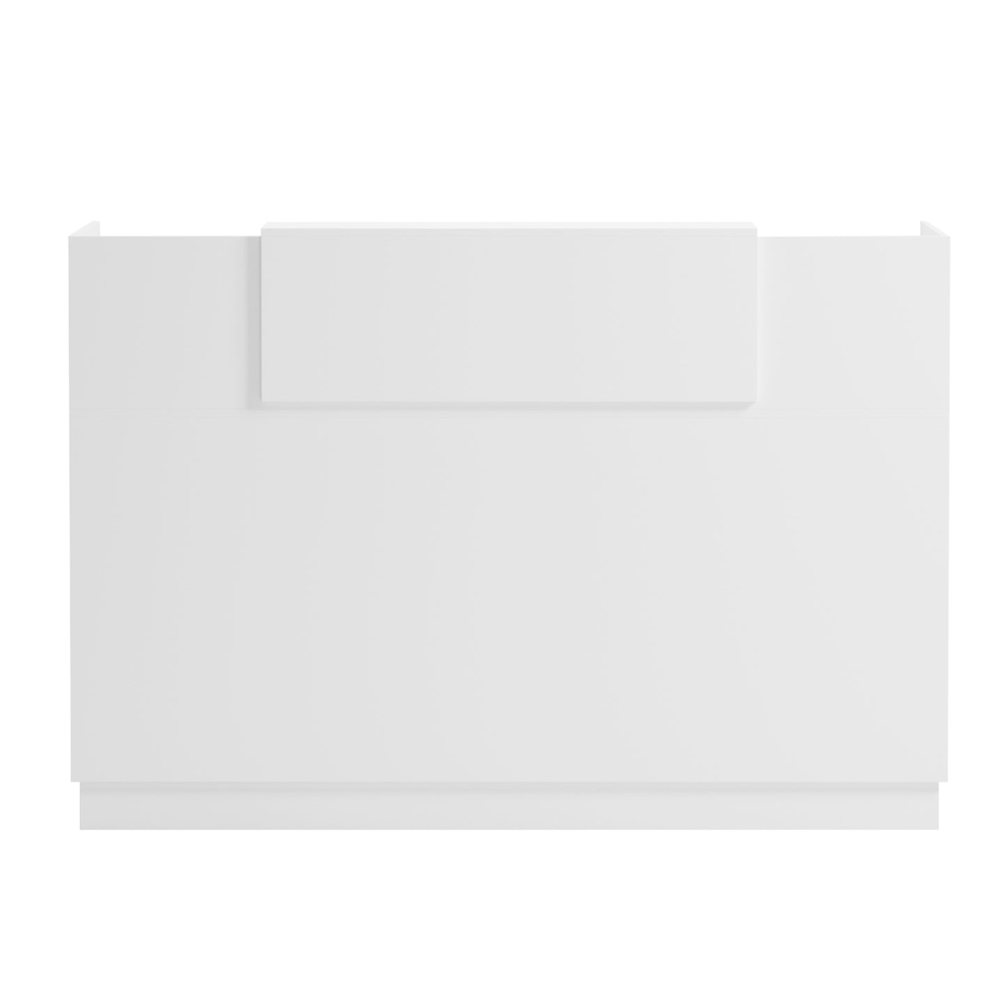 RECEPTION DESK BARRY HM2153.02 MELAMINE IN ALL WHITE 160x70x110Hcm.