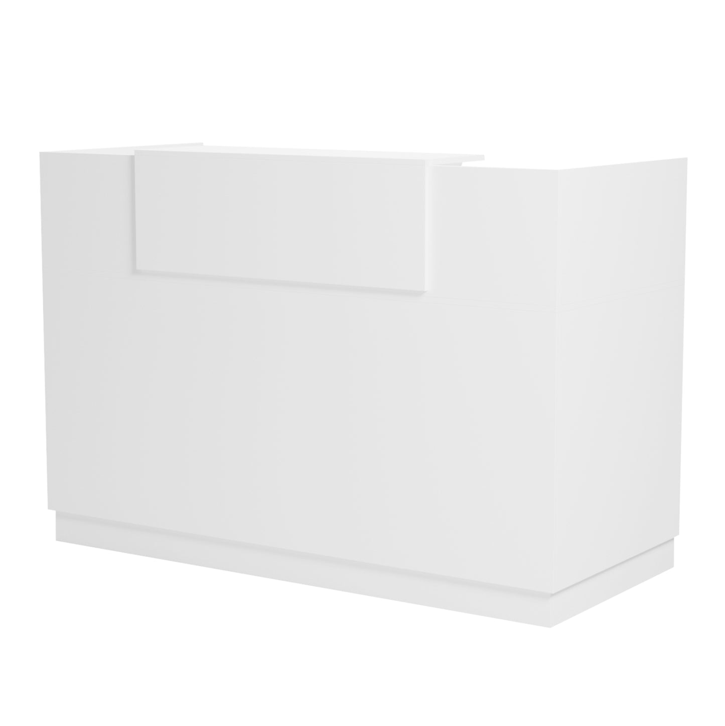 RECEPTION DESK BARRY HM2153.02 MELAMINE IN ALL WHITE 160x70x110Hcm.