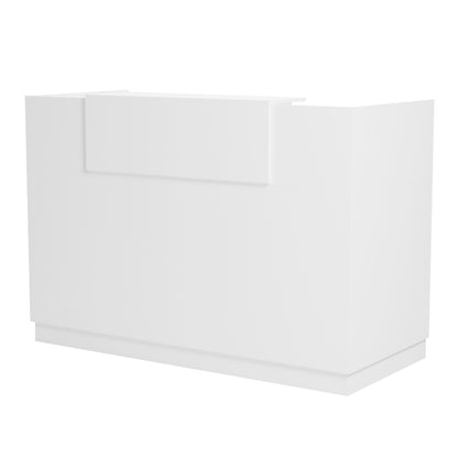 RECEPTION DESK BARRY HM2153.02 MELAMINE IN ALL WHITE 160x70x110Hcm.