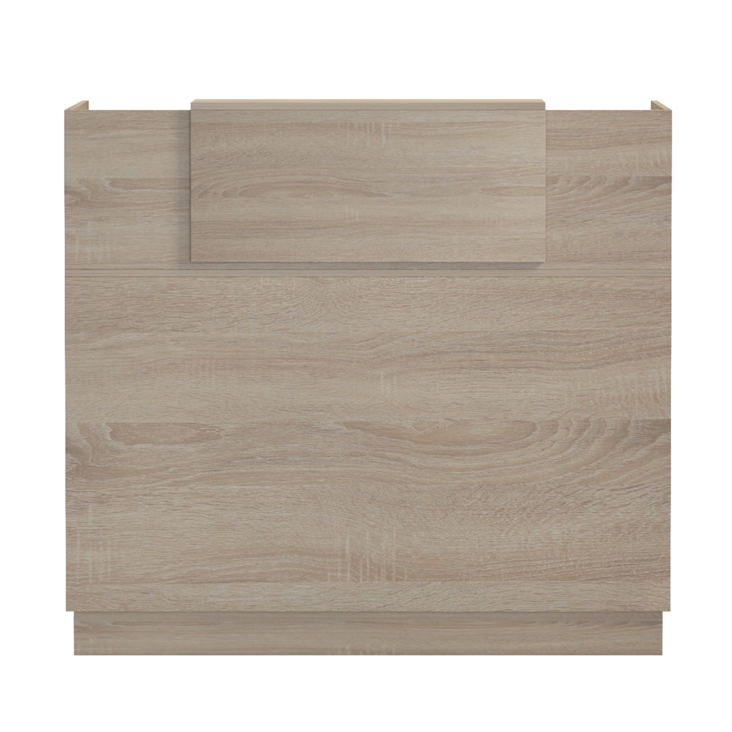 RECEPTION DESK BARRY HM2152.01 MELAMINE IN SONAMA COLOR 120x70x110Hcm.