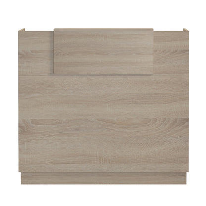 RECEPTION DESK BARRY HM2152.01 MELAMINE IN SONAMA COLOR 120x70x110Hcm.