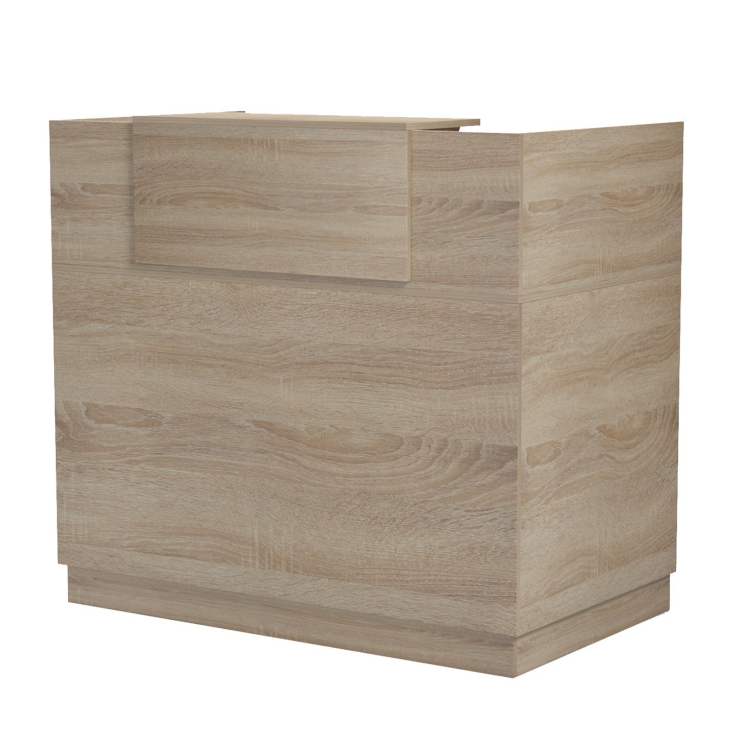 RECEPTION DESK BARRY HM2152.01 MELAMINE IN SONAMA COLOR 120x70x110Hcm.
