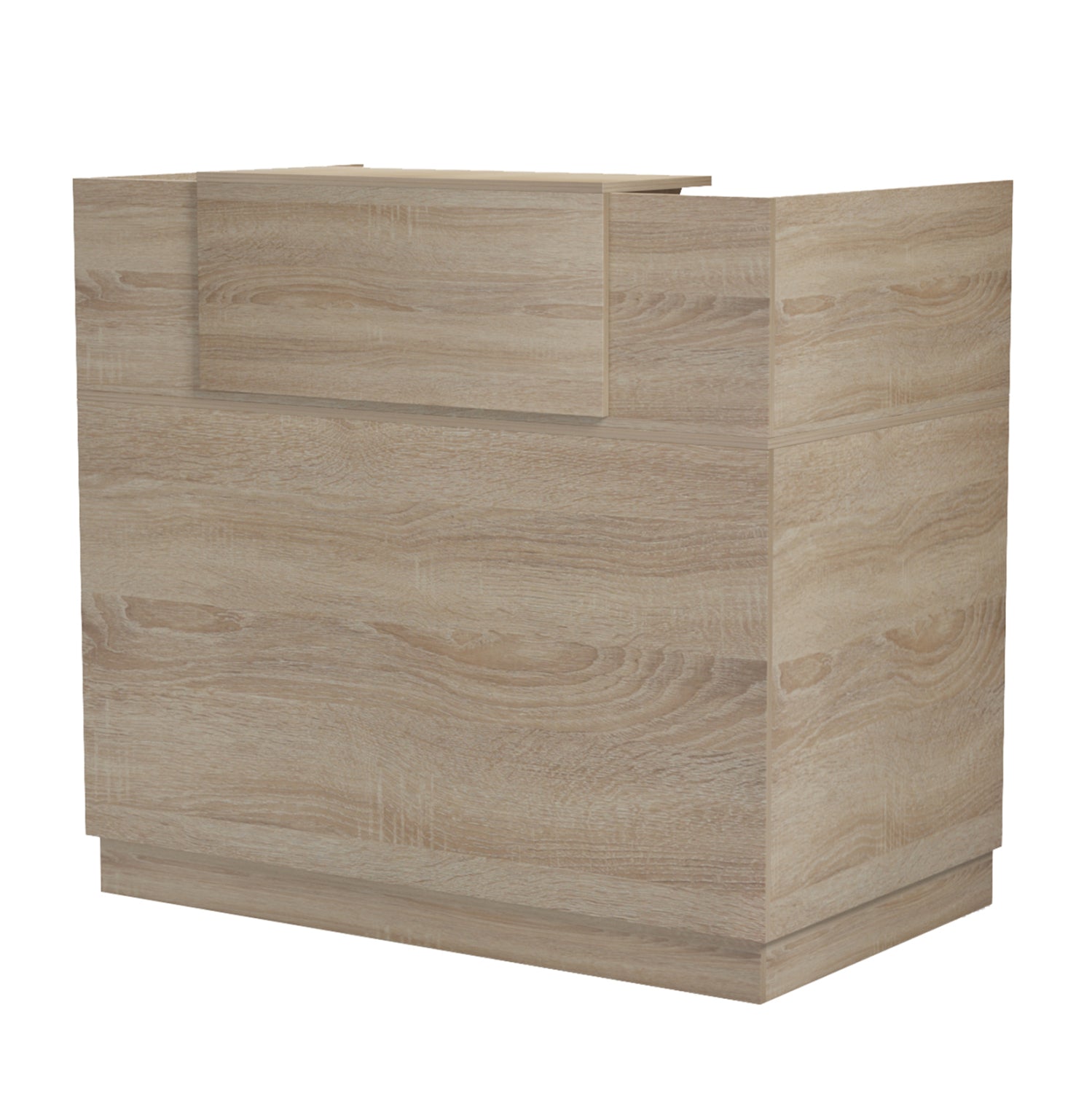 RECEPTION DESK BARRY HM2152.01 MELAMINE IN SONAMA COLOR 120x70x110Hcm.