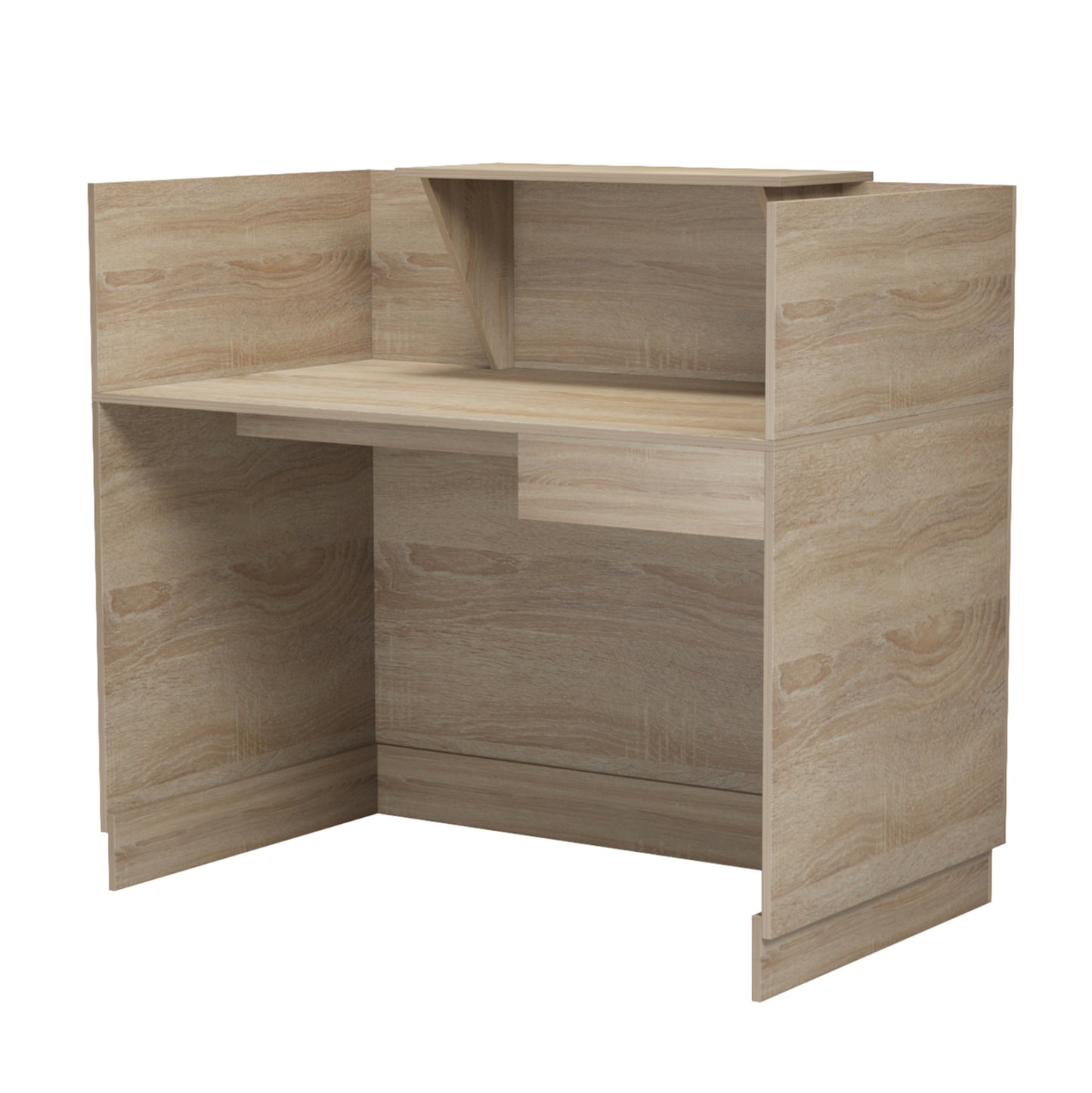 RECEPTION DESK BARRY HM2152.01 MELAMINE IN SONAMA COLOR 120x70x110Hcm.