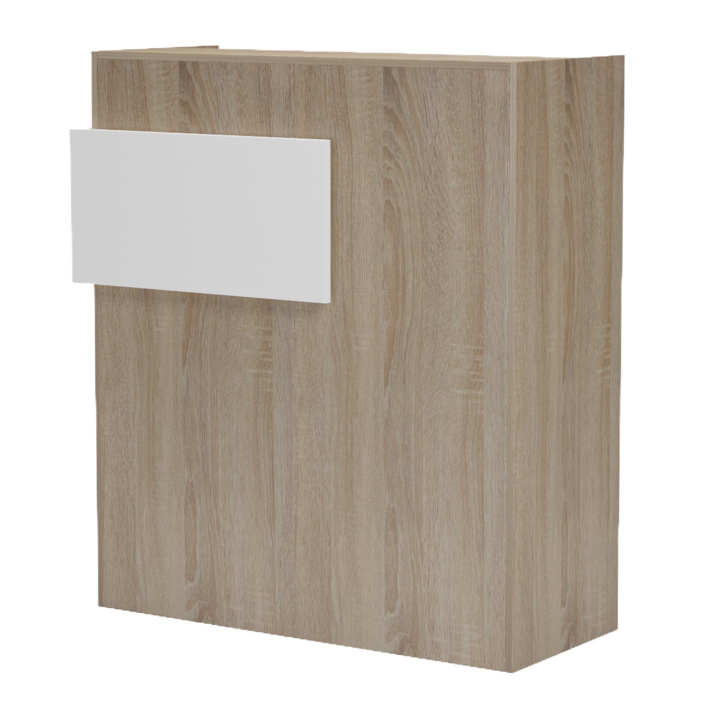 RECEPTION DESK GAND HM2154.01 MELAMINE IN SONAMA/WHITE 95.5x40x110Hcm.