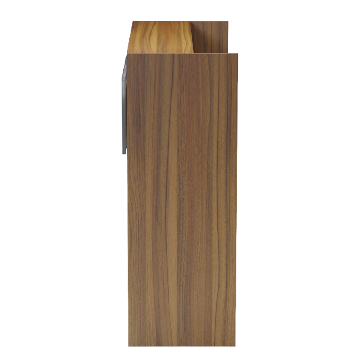 RECEPTION DESK GAND HM2154.03 MELAMINE IN WALNUT-GREY 95.5x40x110Hcm.