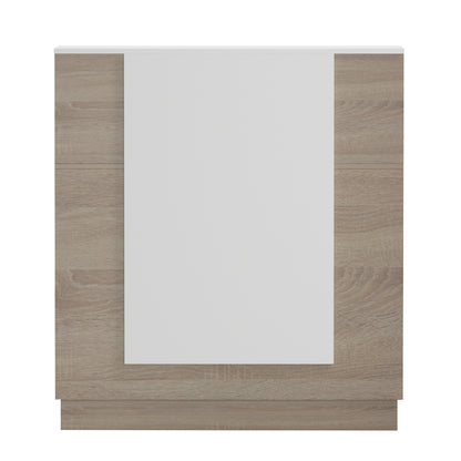 RECEPTION DESK KARMEN HM2155.01 MELAMINE IN SONAMA/WHITE 100x70x110Hcm.