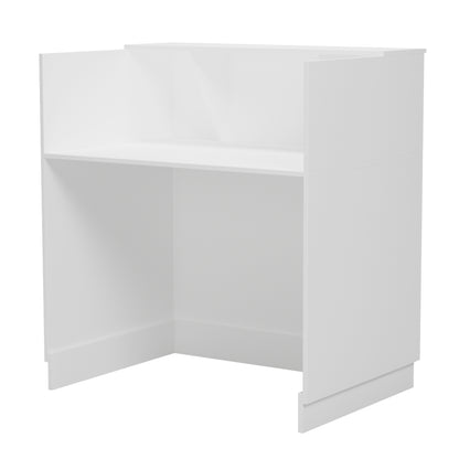 RECEPTION DESK KARMEN HM2155.02 MELAMINE IN WHITE 100x70x110Hcm.