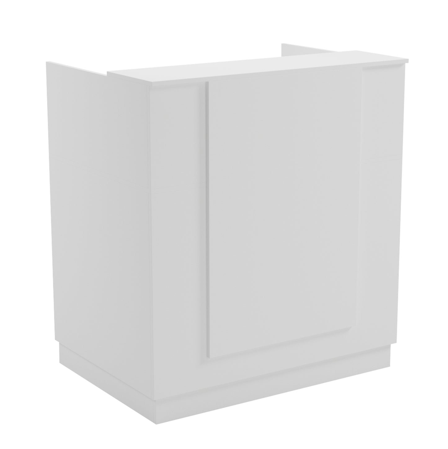 RECEPTION DESK KARMEN HM2155.02 MELAMINE IN WHITE 100x70x110Hcm.
