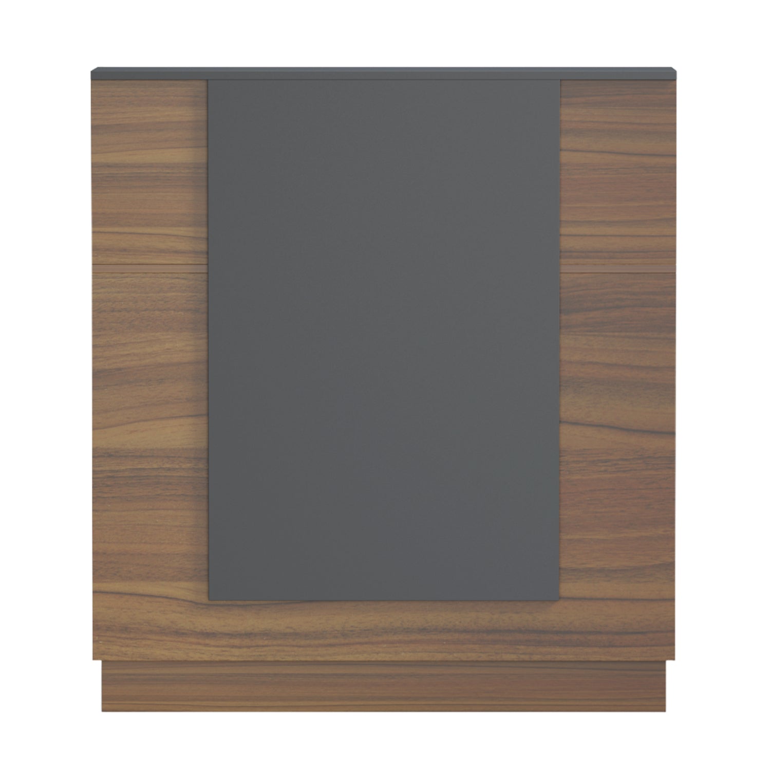 RECEPTION DESK KARMEN HM2155.03 MELAMINE IN WALNUT/GREY 100x70x110Hcm.