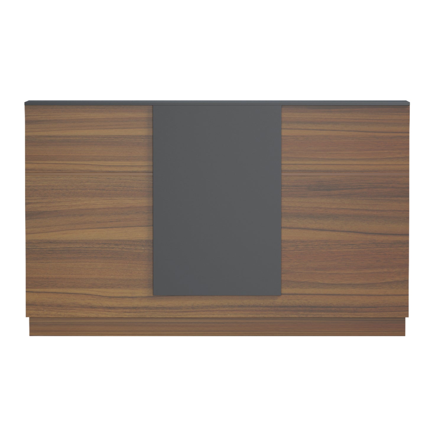 RECEPTION DESK KRONIC HM2156.03 MELAMINE IN WALNUT/GREY 180x70x110Hcm.
