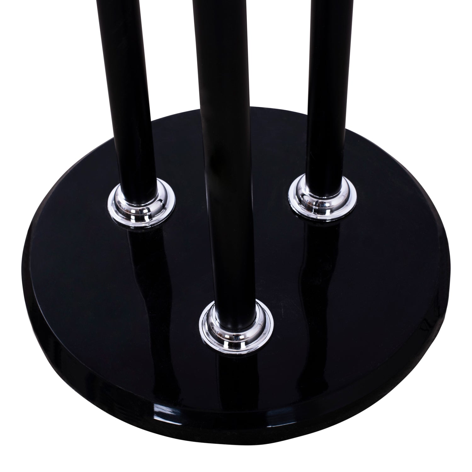 COAT HANGER TRIPLE-PILLAR WYATT HM8610.02 BEECH WOOD-BLACK METAL AND MARBLE BASE Φ37X173Hcm.