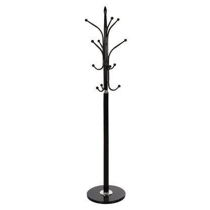 FLOOR STANDING HANGER HM9573.01 METALLIC 13 HANGING POSITIONS-BLACK Φ37x180Hcm.