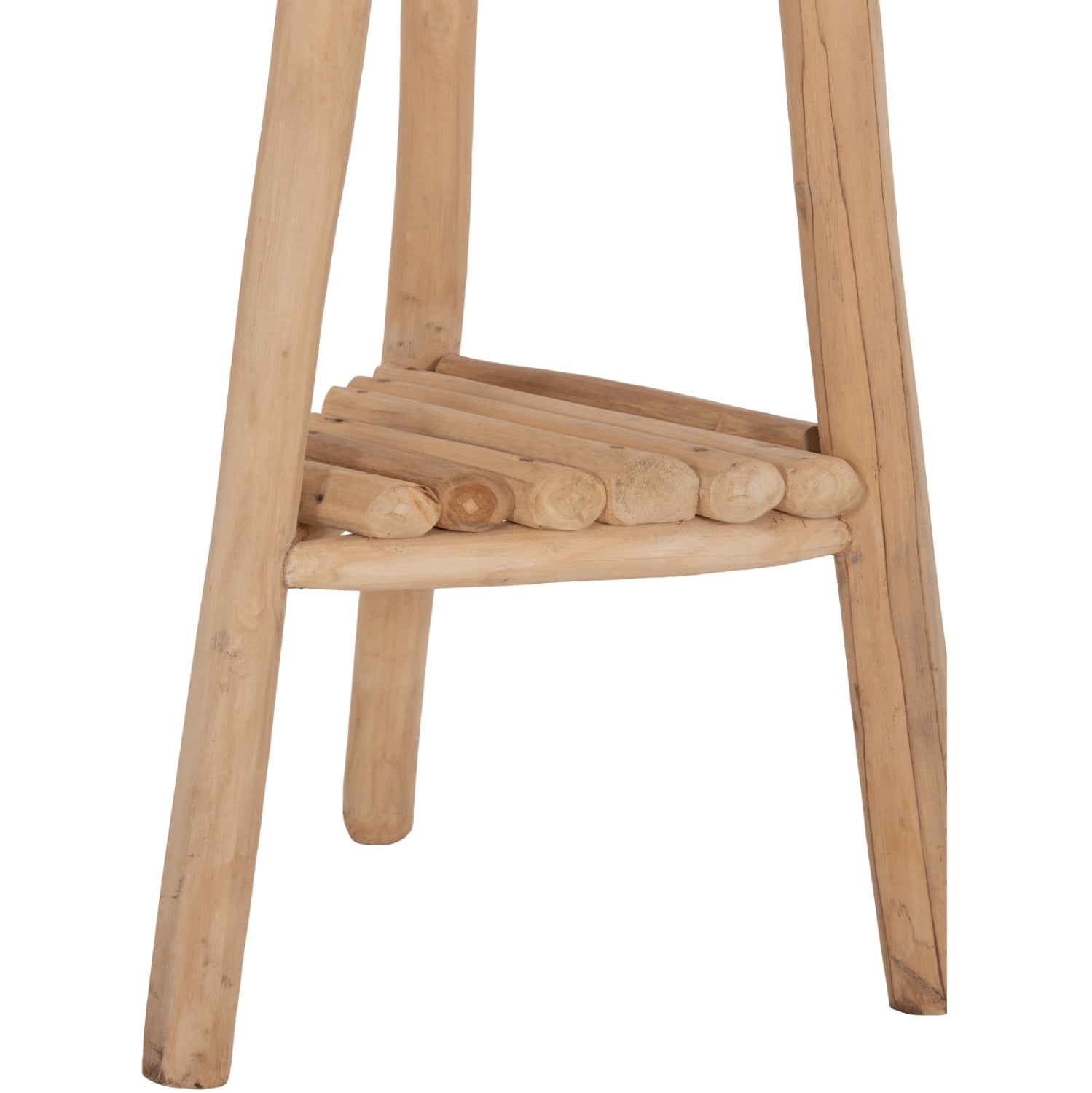 FLOOR STANDING HANGER TRIDEM HM4881 TEAK WOOD IN NATURAL 52x52x200Hcm.