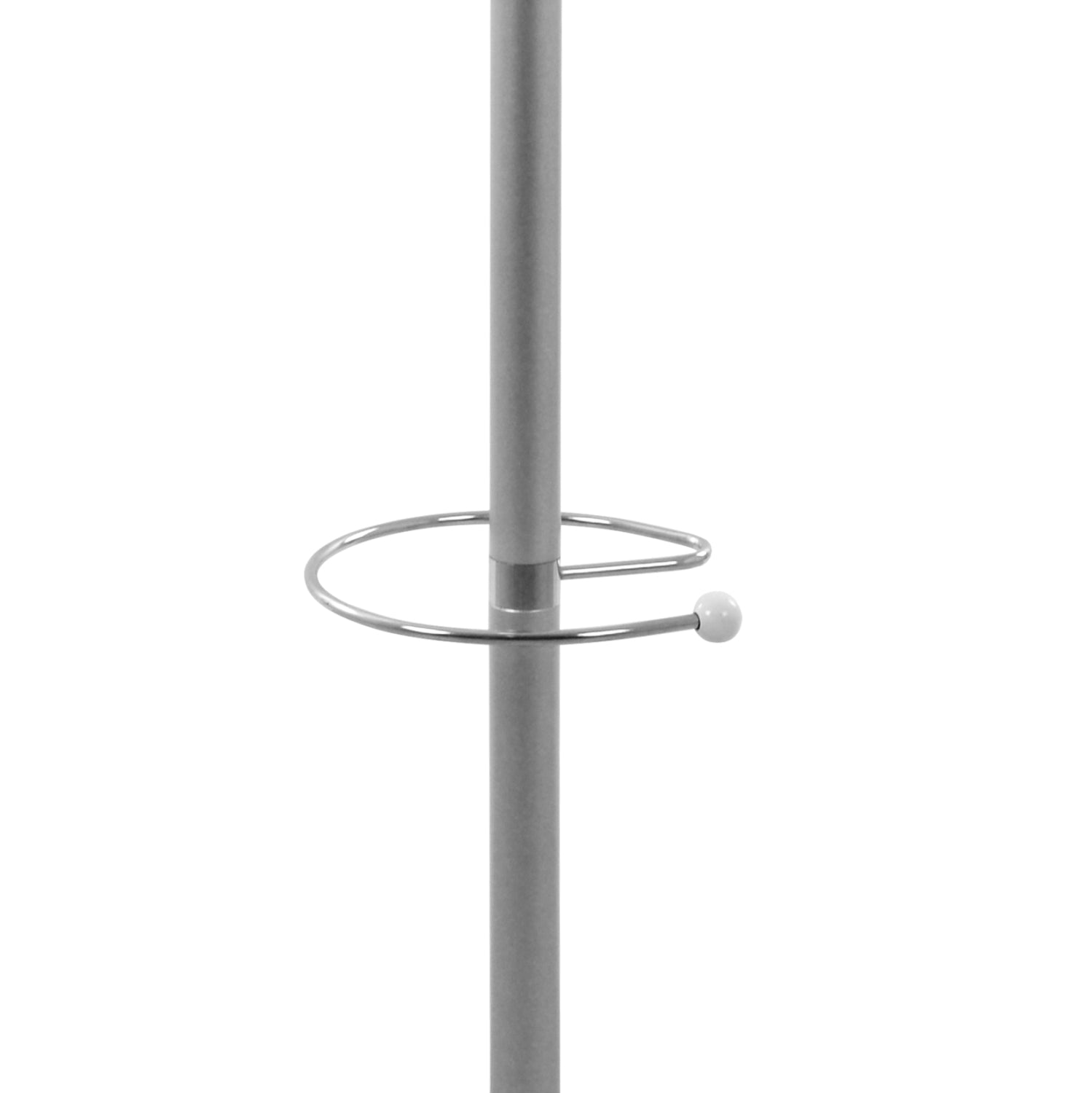 Hat/Coat Stand Metallic HM0038.40 rotating silver with marble ''37x170cm