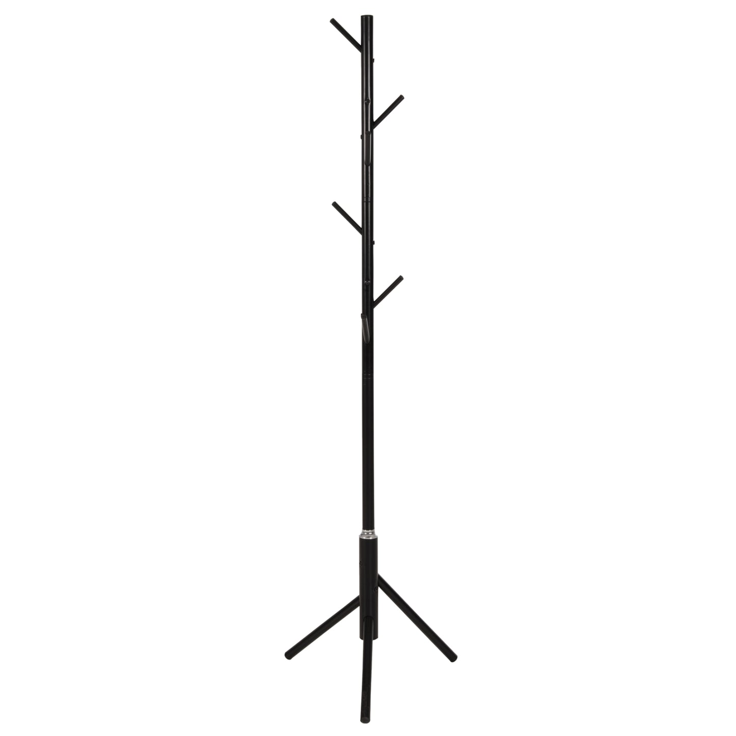 FLOOR STANDING HANGER HM9574.01 METALLIC IN BLACK COLOR-8 HANGING POSITIONS 48x48x173Hcm.
