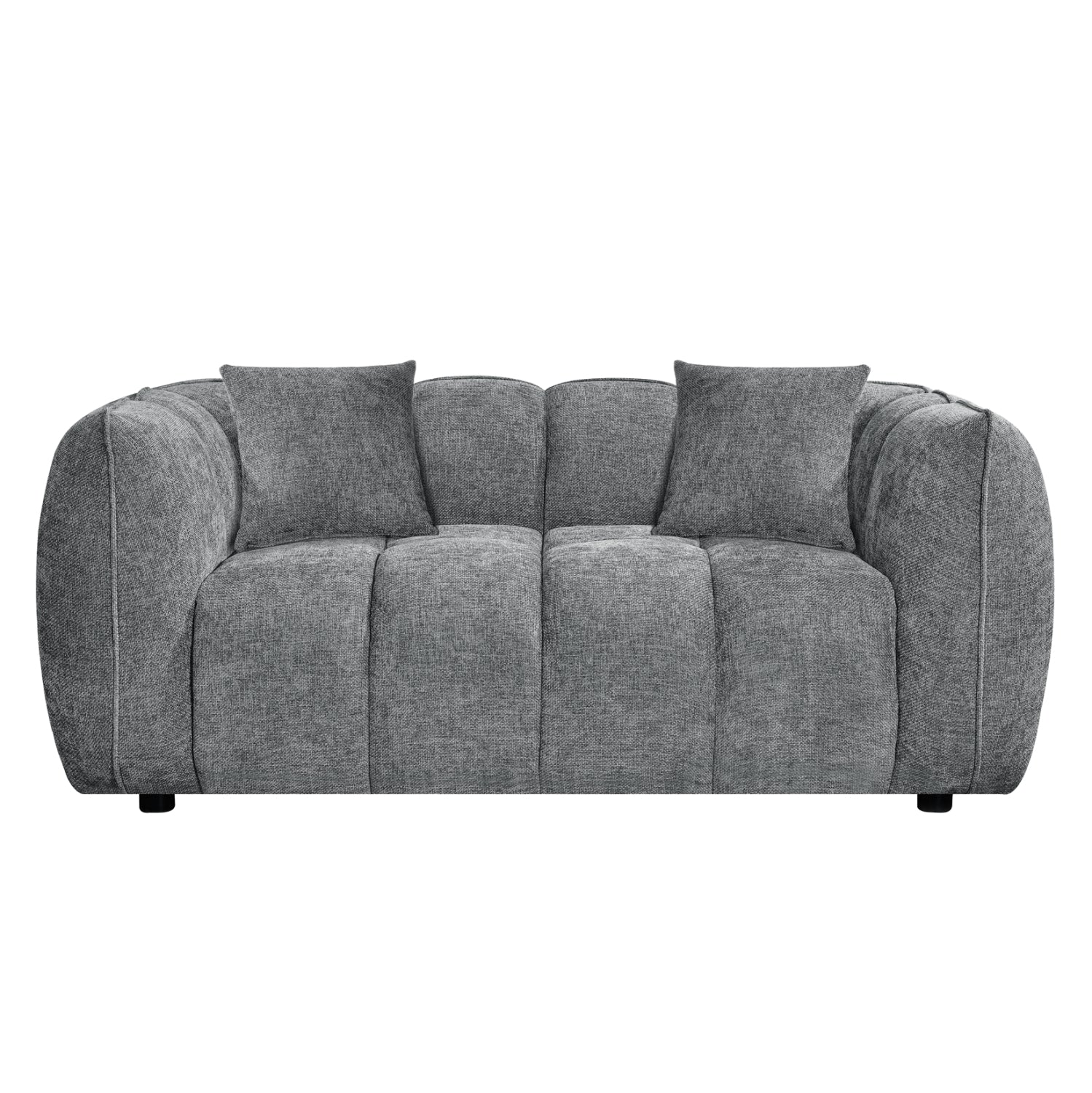 SOFA 2-SEATER LYKKE HM3324.01 GREY FABRIC 172x89x70Hcm.