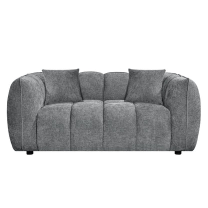 SOFA 2-SEATER LYKKE HM3324.01 GREY FABRIC 172x89x70Hcm.
