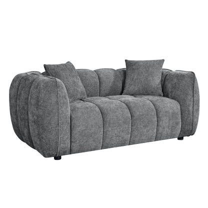 SOFA 2-SEATER LYKKE HM3324.01 GREY FABRIC 172x89x70Hcm.