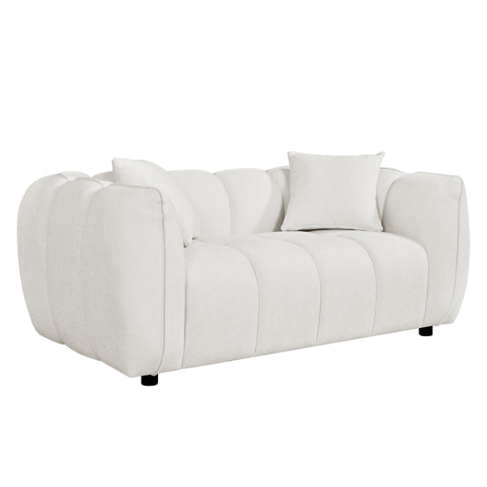 SOFA 2-SEATER LYKKE HM3324.02 ECRU FABRIC 172x89x70Hcm.