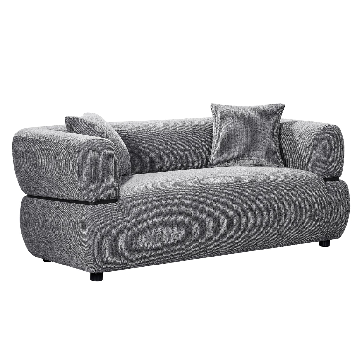 SOFA 2-SEATER ARCTIS HM3328.01 GREY FABRIC 169x88x88Hcm.