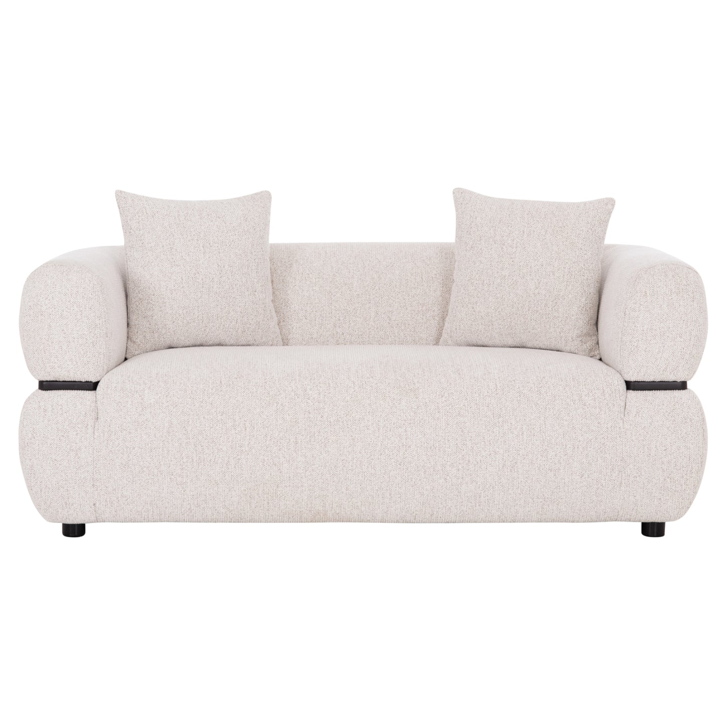 SOFA 2-SEATER ARCTIS HM3328.02 LIGHT BEIGE FABRIC 169x88x88Hcm.