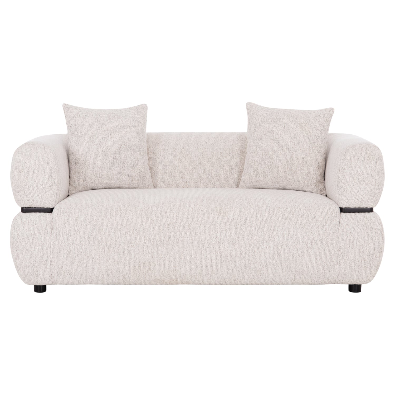 SOFA 2-SEATER ARCTIS HM3328.02 LIGHT BEIGE FABRIC 169x88x88Hcm.