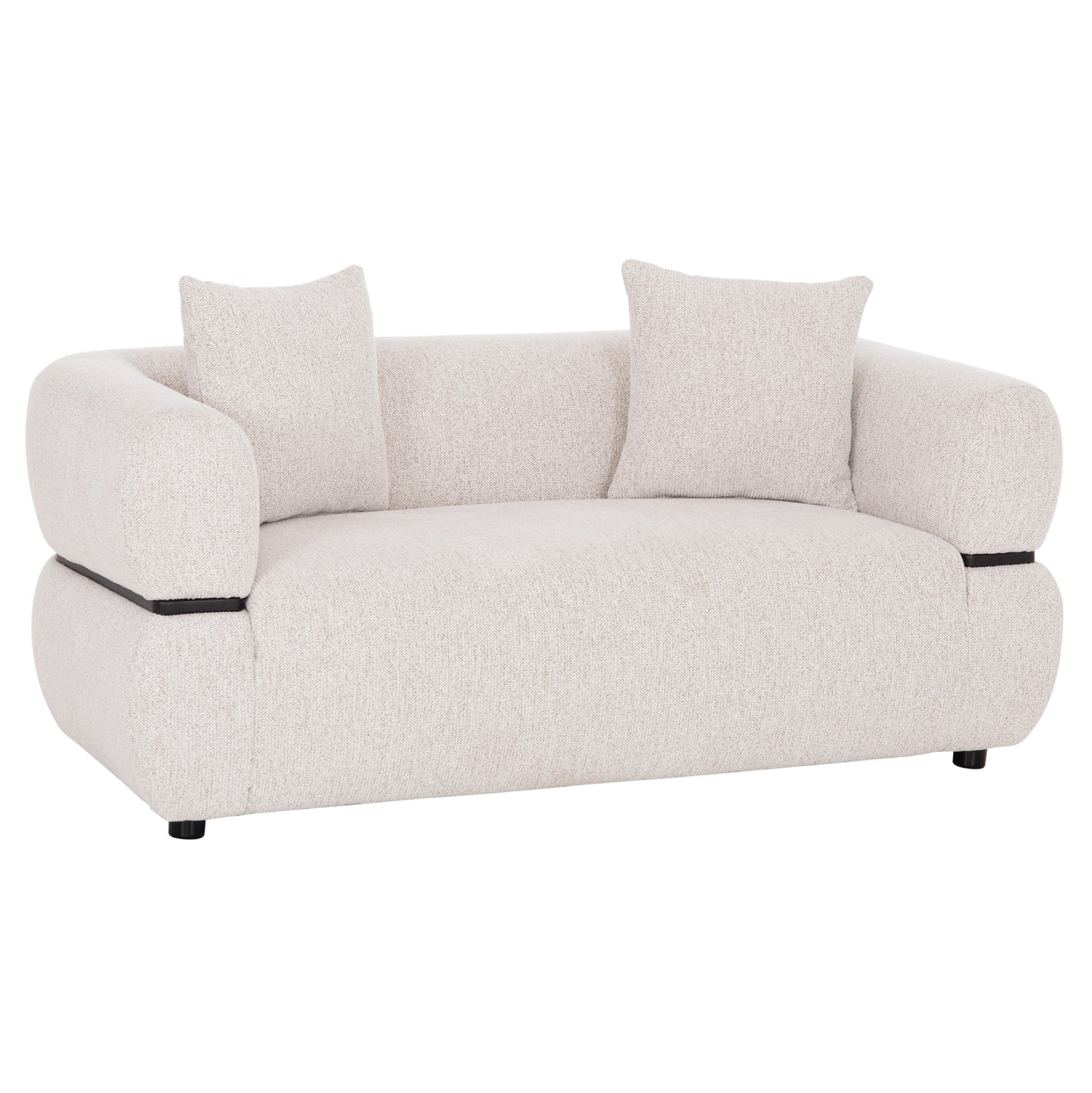 SOFA 2-SEATER ARCTIS HM3328.02 LIGHT BEIGE FABRIC 169x88x88Hcm.