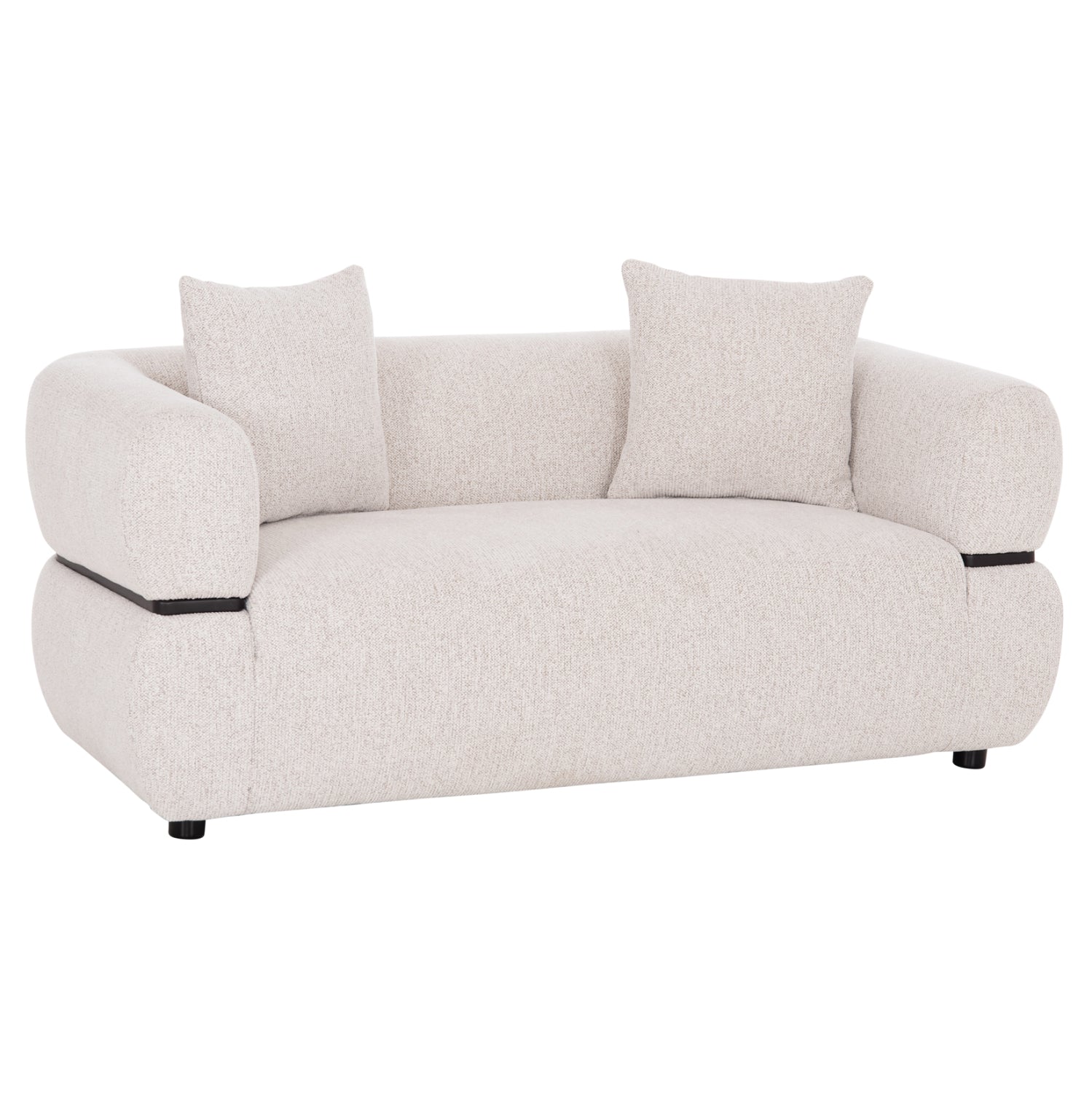 SOFA 2-SEATER ARCTIS HM3328.02 LIGHT BEIGE FABRIC 169x88x88Hcm.