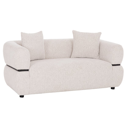 SOFA 2-SEATER ARCTIS HM3328.02 LIGHT BEIGE FABRIC 169x88x88Hcm.