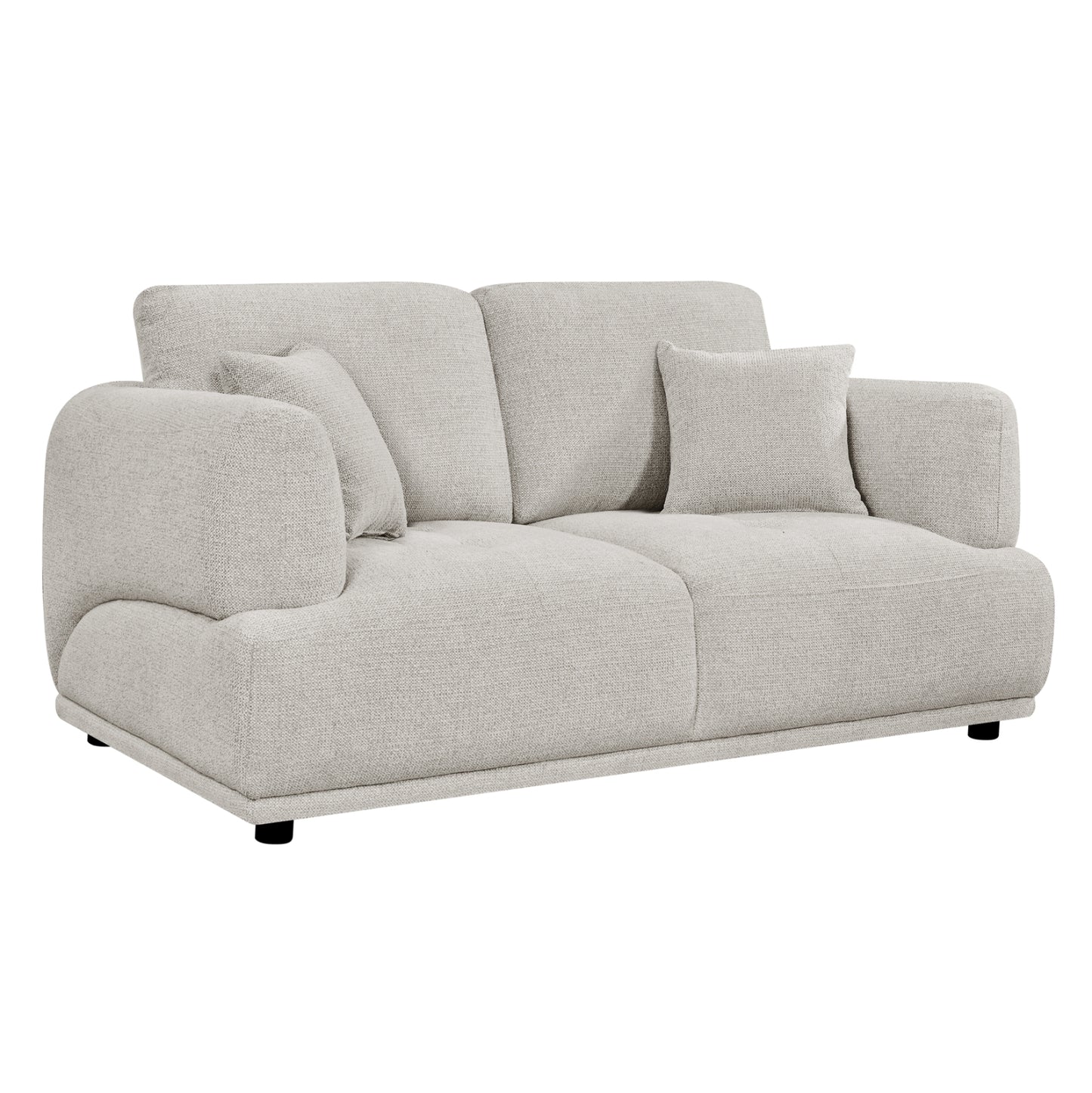 SOFA 2-SEATER STRUCTO HM3330.02 LIGHT BEIGE FABRIC 168x94x88Hcm.