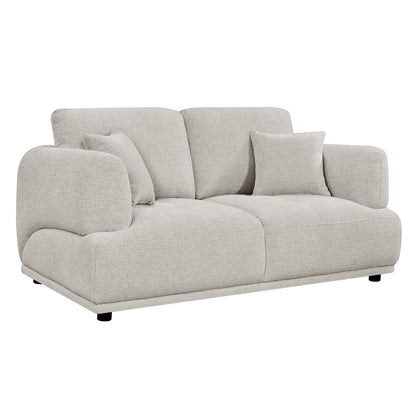 SOFA 2-SEATER STRUCTO HM3330.02 LIGHT BEIGE FABRIC 168x94x88Hcm.
