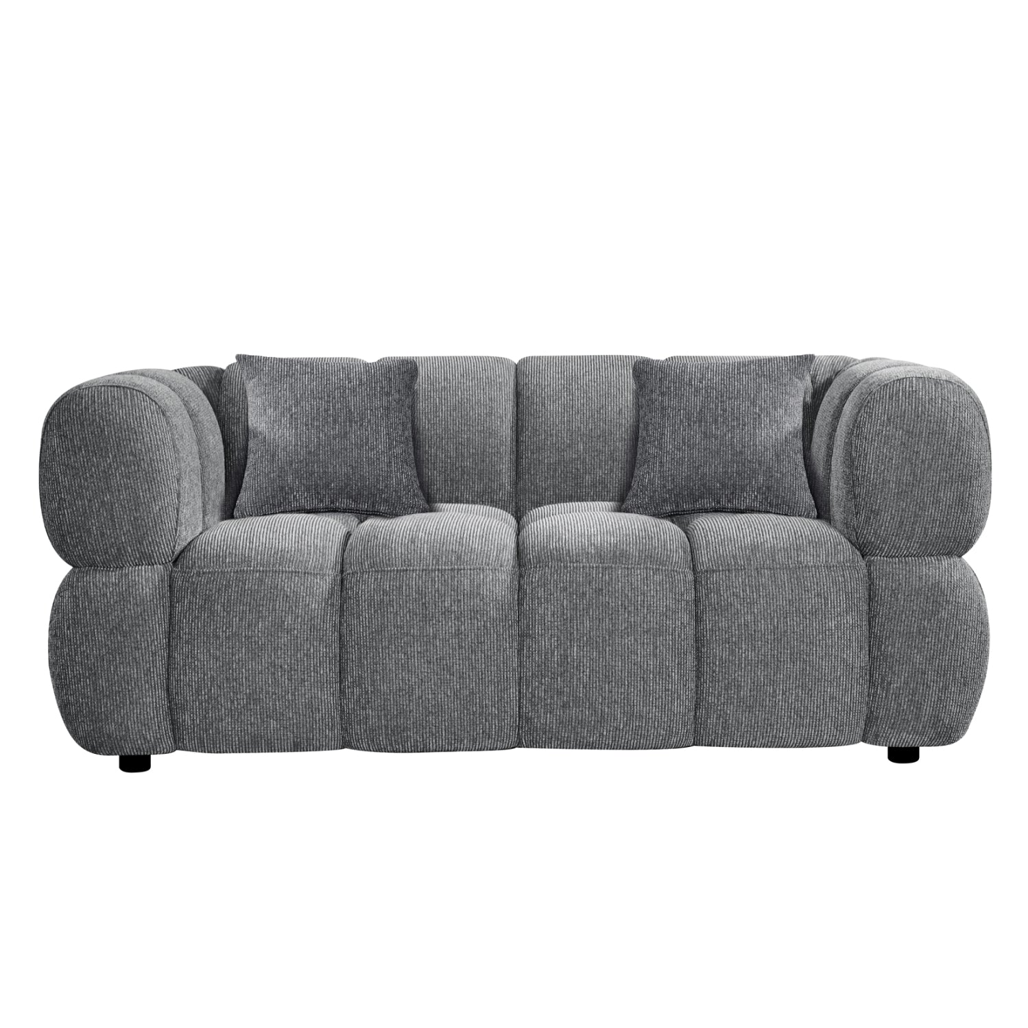 SOFA 2-SEATER NORIKA HM3332.01 GREY FABRIC 172x91x72Hcm.