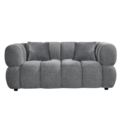 SOFA 2-SEATER NORIKA HM3332.01 GREY FABRIC 172x91x72Hcm.