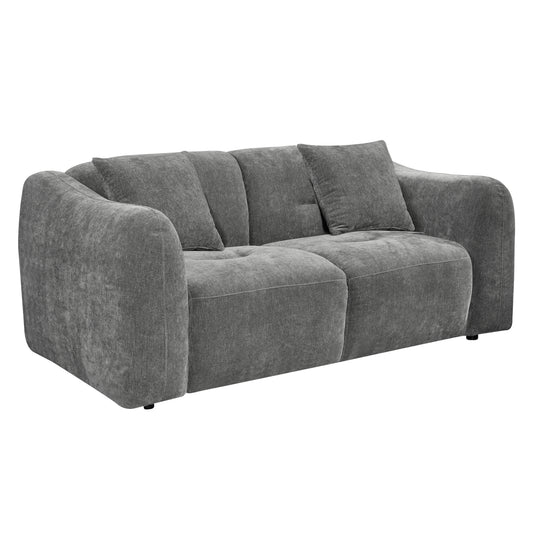SOFA 2-SEATER JUNOA HM3334.01 GREY FABRIC 172x89x74Hcm.