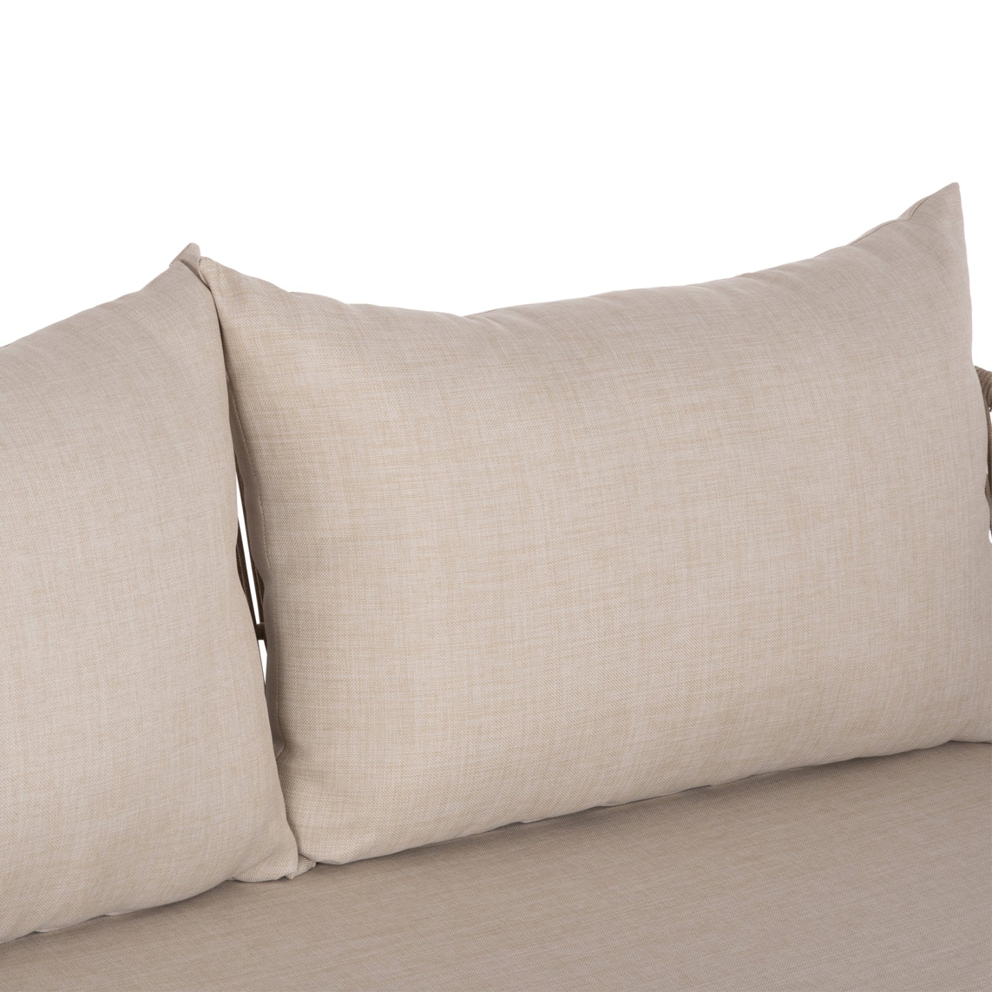 OUTDOOR LOUNGE 2-SEATER SOFA SANJI HM6220 ACACIA WOOD-ALUMINUM-ROPE 168.5x80x82Hcm.