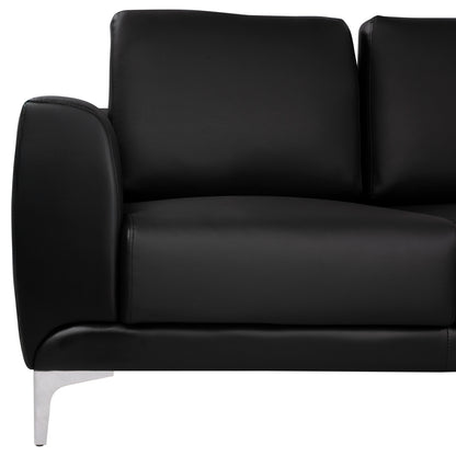 Sofa 2 seater Kenzie HM3121.21 with Black PU 142x81x81 cm