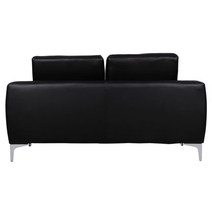 Sofa 2 seater Kenzie HM3121.21 with Black PU 142x81x81 cm