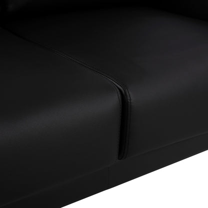 Sofa 2 seater Kenzie HM3121.21 with Black PU 142x81x81 cm