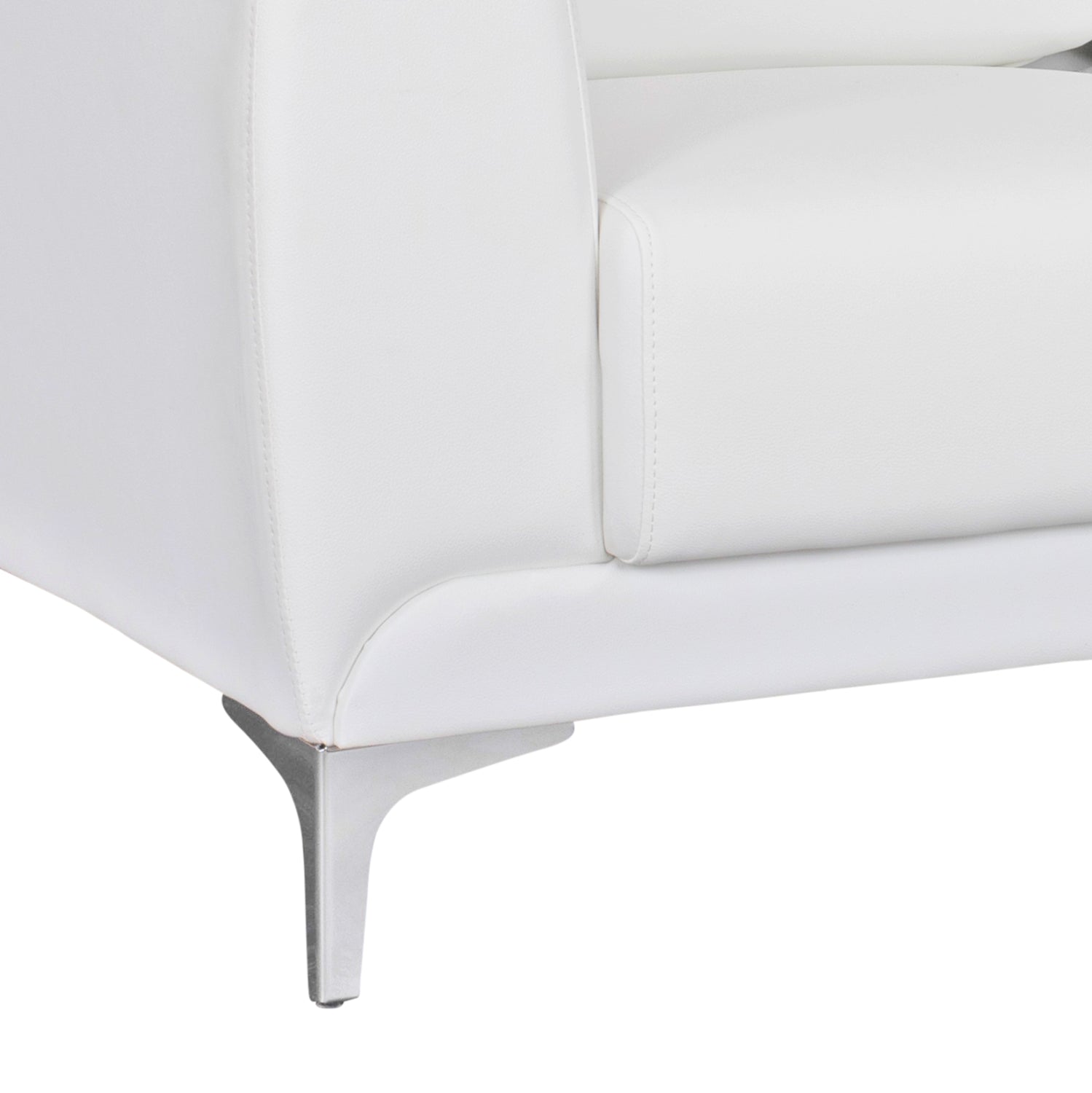 Sofa 2 seater Kenzie HM3121.22 with White PU 142x81x81 cm