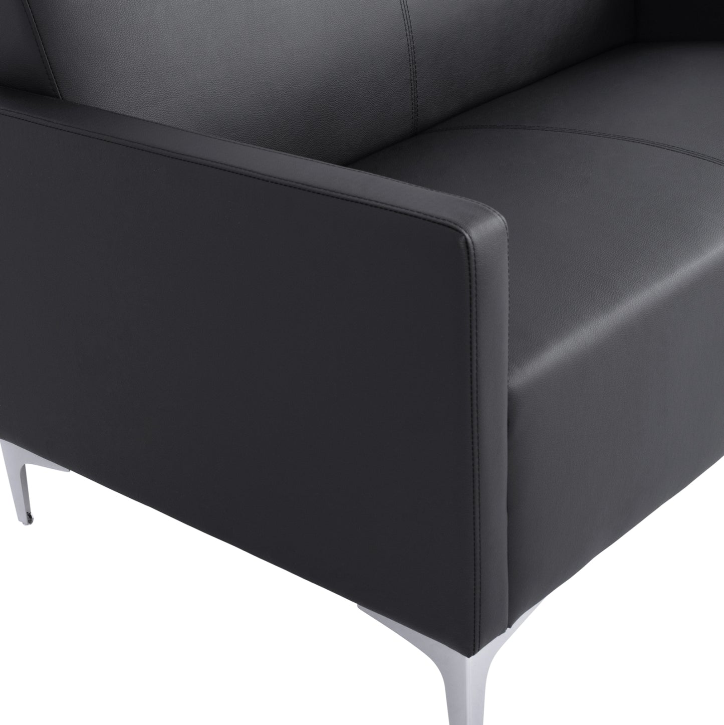 2 Seater Sofa Nellie HM3159.21 Black PU 113x71x71cm