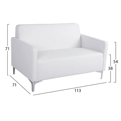 Sofa 2 seater Nellie HM3159.22 with white PY 113x71x71cm