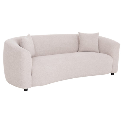 SOFA 3-SEATER NORD HM3321.02 LIGHT BEIGE FABRIC 230x96x75Hcm.