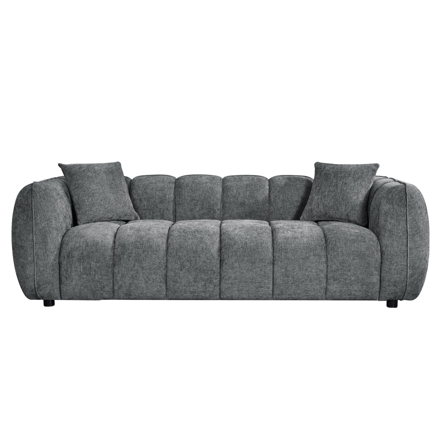 SOFA 3-SEATER LYKKE HM3323.01 GREY FABRIC 229x89x70Hcm.