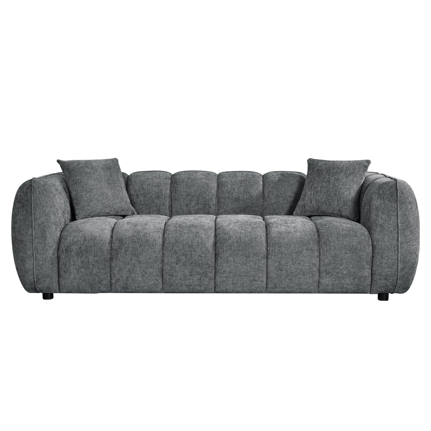 SOFA 3-SEATER LYKKE HM3323.01 GREY FABRIC 229x89x70Hcm.